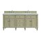 James Martin Vanities 72'' Double Vanity, Whitewashed Oak w/ 3 CM Eternal Jasmine Pearl Quartz Top 424-V72-WWO-3EJP - alternate 1